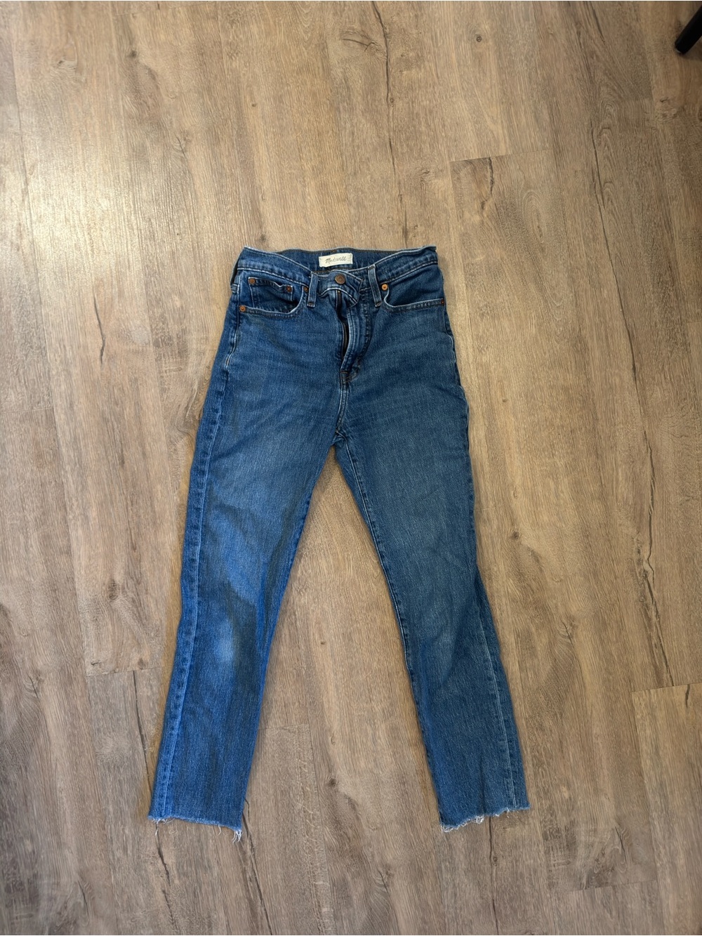 Classic Blue Women's High-Rise Straight Jeans